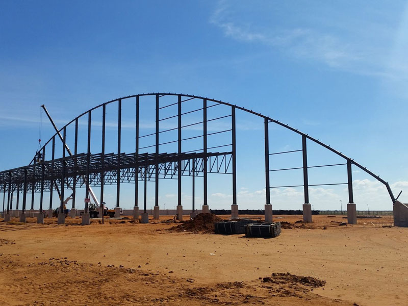 The main structure takes shape